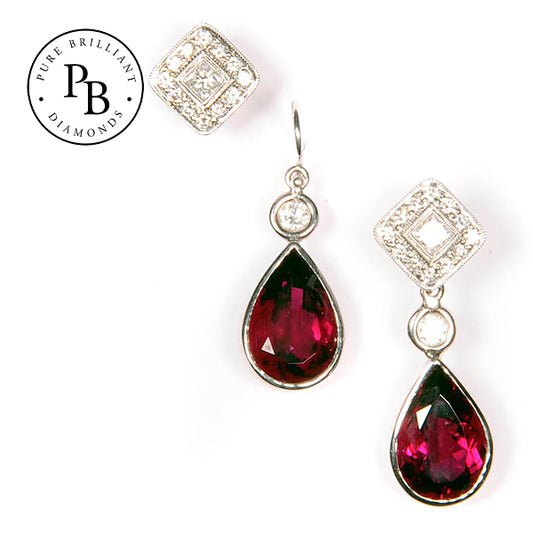 Bespoke Earings Diamond Earings with drop attachment